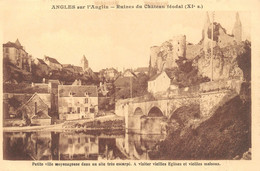 ¤¤  -  ANGLES-sur-L'ANGLIN   -  Lot De 8 Cartes  -  Ruines, Pont, Chateau, Moulin, Vue Générale ............   -  ¤¤ - Autres & Non Classés