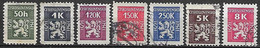 TCHECOSLOVAQUIE   -    SERVICE  -  1946.   Y&T N° 1 à 7 Oblitérés.   Série Complète.  Lion Héraldique. - Official Stamps