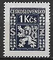 TCHECOSLOVAQUIE   -    SERVICE  -  1947 .   Y&T N° 10 ** .   Lion Héraldique. - Official Stamps