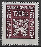 TCHECOSLOVAQUIE   -    SERVICE  -  1947 .   Y&T N° 11 ** .   Lion Héraldique. - Dienstzegels