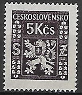 TCHECOSLOVAQUIE   -    SERVICE  -  1947 .   Y&T N° 14 ** .   Lion Héraldique. - Official Stamps