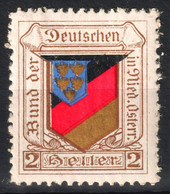 25x30mm Niederösterreich Wappen Coat Of ARMS FLAG Bund Deutschen - Org. Germany Austria  Label Cinderella Vignette GOLD - Timbres