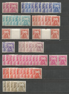 France - Taxes - Lot De Timbres **/* N° 79 à 87 - Isolés, Paire, Inter Panneau - 1859-1955 Mint/hinged