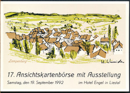 °°° 27537 - SWITZERLAND - BL - HOTEL ENGEL IM LIESTAL - LAMPENBERG - 1992 With Stamps °°° - Liestal