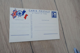 Carte De Franchise Militaire CPFM Guerre Vierge Cheminot De L'armée - Lettres & Documents