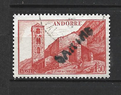 ANDORRA C. FRANCÉS SELLO USADO CON UNA FRASE QUE PODRÍA SER PUBLICITARIA HASTA EL MOMENTO SOLO HE VISTO 2 EJEMPLARES - Used Stamps