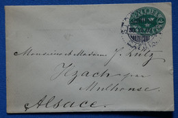 S26 SVERIGE BELLE LETTRE RARE 1909 VOYAGEE A MULHOUSE ALSACE FRANCE +AFFRANCHISSEMENT INTERESSANT - Entiers Postaux