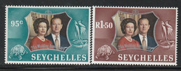 SEYCHELLES - N°303/4 ** (1972) Noces D'argent - Seychellen (1976-...)
