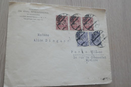 Lettre Pologne Polska 5 TP Anciens Paris Emil Steinsberg 1923 - Brieven En Documenten