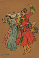 Art Card Armenia Couple Of Dancers  Light Crease Band - Arménie