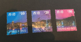 (stamp 15-05-2021) Hong Kong  - 3 Stamps - Up To $ 10 - $ 20 0 $ 50 - Used Stamps