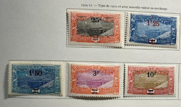 AFR124 Côtes Françaises Des Somalies N°116 à 120 Neuf* (côte 22€) - Unused Stamps