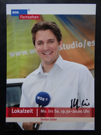 Autogrammkarte: WDR Fernsehen - Lokalzeit - " Stefan Göke" Handsigniert - Autografi