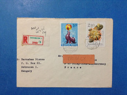 1968 UNGHERIA MAGYAR HUNGARY HONGRIE BUSTA RACCOMANDATA HISTORY POSTAL STAMPS - Postmark Collection