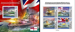 Centrafrica 2021, Ships, 4val In BF +BF - Timbres