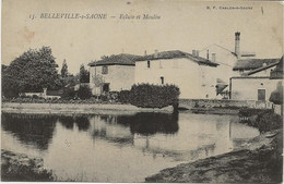 BELLEVILLE SUR SAONE -  ECLUSE ET MOULIN  - 1918 - Belleville Sur Saone