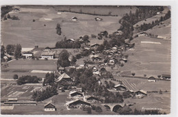 Rossinières. Vue Aérienne, Ligne De Chemin De Fer M.O.B. - Rossinière