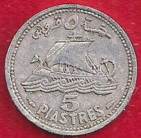 LIBAN 5  PIASTRES - 1952 - Lebanon