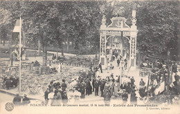 42-ROANNE- SOUVENIR DU CONCOURS MUSICAL 15/16 AOUT 1905 ENTREE DES PROMENADES - Roanne