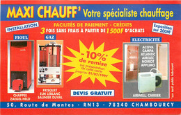 Publicités - Publicité Maxi Chauff' - Chambourcy - état - Advertising