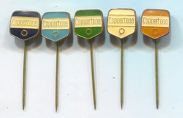 COPPERTONE - Cream Lotion Cosmetics, Vintage Pin, Badge, Abzeichen, 5 Pcs - Parfums