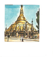 Chromo ASIE BIRMANIE Burma Pagode De Shwe Dagon 50 X 50 Mm Voir 2 Scans Bien Pub: Menier - Menier