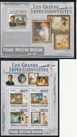 COMORES - N°1767/70+Bloc N°221 ** (2009) Impressionniste : Frank Weston Benson - Comores (1975-...)