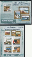 COMORES - N°1771/4+Bloc N°222 ** (2009) Impressionniste : Henry Moret - Comores (1975-...)