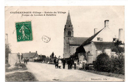 Coudekerque Village  - Entree Du Village - Ferme De Looten & Delattre   -  CPA°bt - Coudekerque Branche