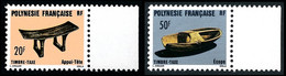 POLYNESIE 1987 - Yv. Taxe 8 Et 9 ** TB Bdf  Cote= 2,25 EUR - Artisanat : Appui-tête Et Ecope  ..Réf.POL25357 - Portomarken