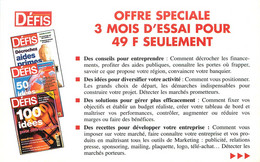 Publicités - Publicité Défis - Journaux - Magazine - Poitiers - Bon état - Publicités