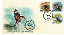 FDC Vietnam Viet Nam With Perf Stamps Issued On 14th Of Nov 2020 : Kingfisher Bird / Birds (Ms1135) - Vietnam