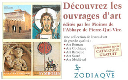 Publicités - Publicité Zodiaque - Livres - Livre - Moines De L'Abbaye De La Pierre Qui Vire - St - Saint Léger Vauban - Advertising