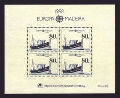 Madeire Madeira 1988 Yvert Bloc 58 ** Europa 1988 Transports Et Communications - 1988