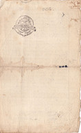 24348# GENERALITE DE BOURGES UN SOL 1761 CHER SANCERRE DOCUMENT COMPLET - Cachets Généralité