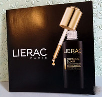 Dose D'essai "Premium Elixir " De LIERAC Sur Carte Pour Collection - Echantillons (tubes Sur Carte)