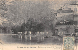 Fontaine De Vaucluse        84        La Sorgue Et Le Jardin De Pétrarque     (voir Scan) - Autres & Non Classés