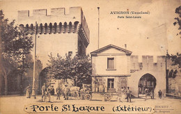 Avignon       84        Porte Saint Lazare.  Extérieur    (voir Scan) - Avignon