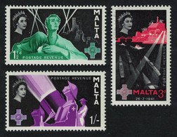 George Cross Commemoration 2nd Series 3v Malta 1958 MNH SG#289-291 - Militaria