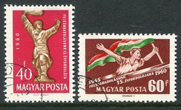 HUNGARY 1960 Liberation Anniversary Used.  Michel 1678-79 - Used Stamps