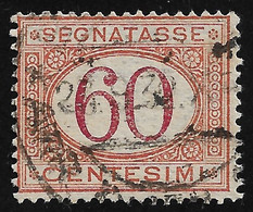 REGNO D'ITALIA - SEGNATASSE - 1890-94 - Valore Usato Da 60 C. Arancio E Carminio - In Buone Condizioni. - Strafport