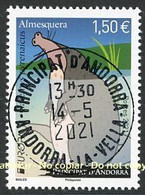 ANDORRA / ANDORRE (2021) - EUROPA Almesquera, Desmán Ibérico, Galemys Pyrenaicus, Rat-trompette, Endangered Fauna - FD - Used Stamps