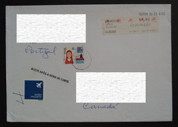 2015 Portugal To Canada Cover - Lettres & Documents