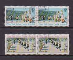 CYPRUS  ( TURKEY )    1981   Europa    Set  Of  2  Pairs    USED - Used Stamps