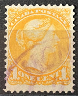 CANADA 1868 - Canceled - Sc# 23 - 1c - Usati