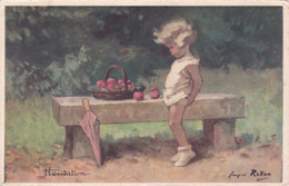 Redon, Illustratore, Deliziosa Cartolina Bambina Viaggiata 1939 - Redon
