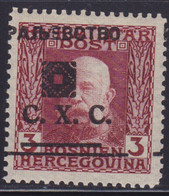 213.Yugoslavia SHS Bosnia 1919 Definitive ERROR Moved Overprint MNH Michel 33 - Imperforates, Proofs & Errors