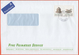 DANIMARCA - DANMARK - 2006 - 2 X Flora Danica - Medium Envelope - Viaggiata Da Sydjyllands - Storia Postale