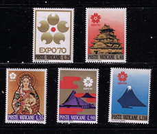 VATICAN 1970 OSAKA UNIVERSAL EXPOSITION MH STAMPS - 1970 – Osaka (Japón)