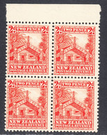 New Zealand 1936-42 Mint No Hinge, Block, Sc# ,SG 580 - Nuevos